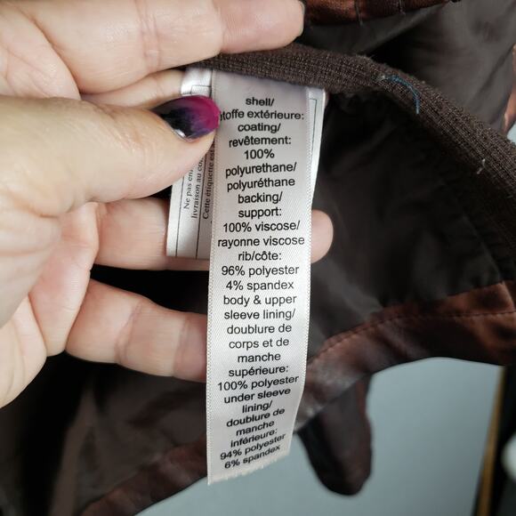 Maurices Size 4X Faux Leather Moto Jacket Brown Distressed Grunge Mad Max Rugged - Picture 5 of 15